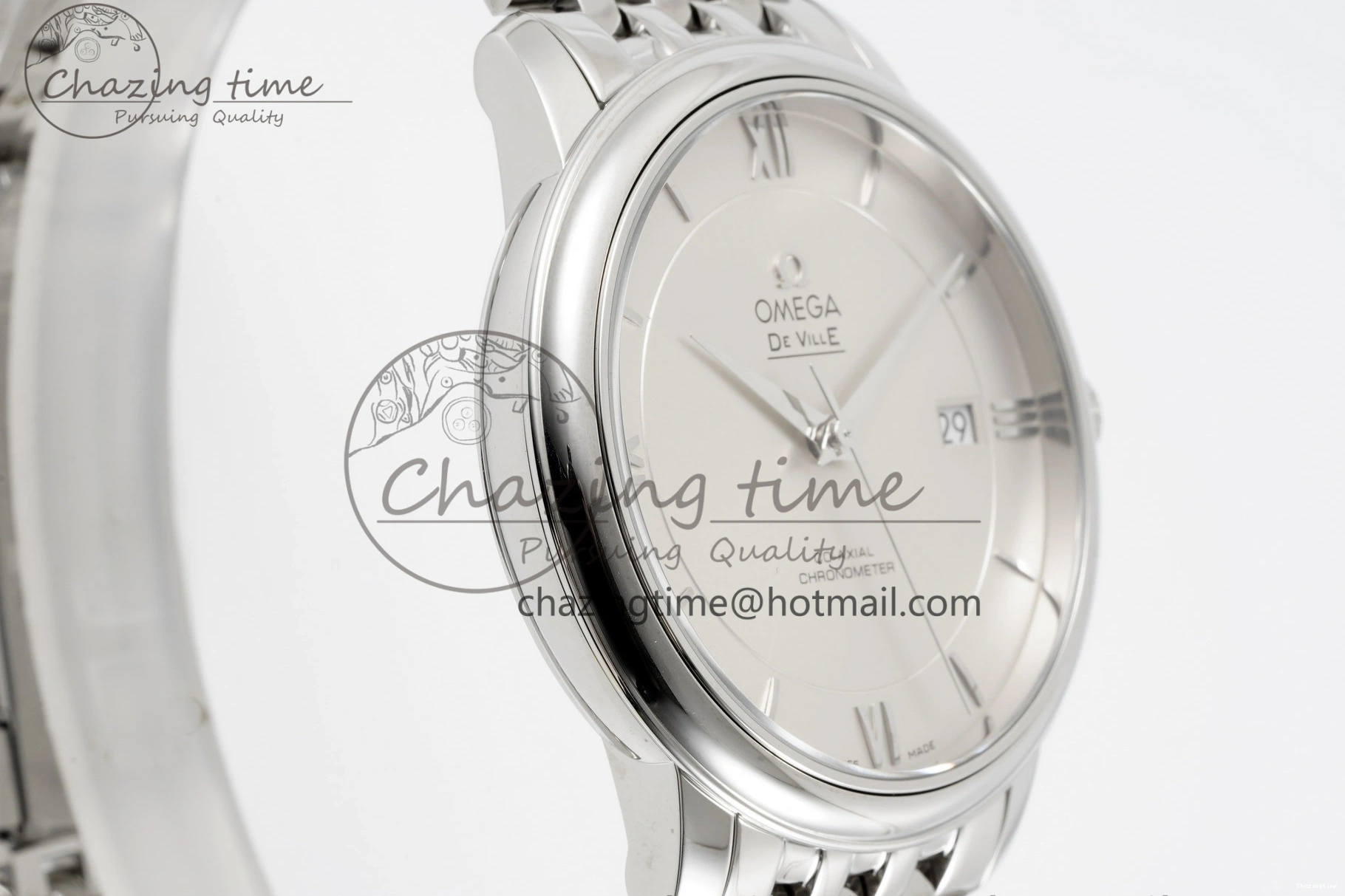 0319 De Ville SS TWF 1:1 Best Edition Silver Dial on SS Bracelet MIYOTA Practical 7836